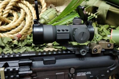NCS Red/Green/Blue Dot Sight with 20mm Mount (Grey) - Detail Image 4 © Copyright Zero One Airsoft